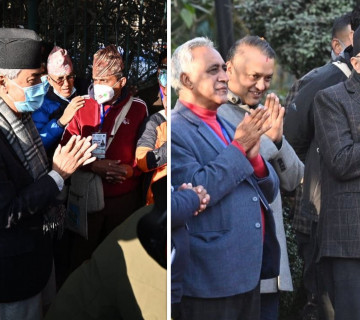 देउवा र शेखर प्रतिनिधिसँग भोट माग्दै